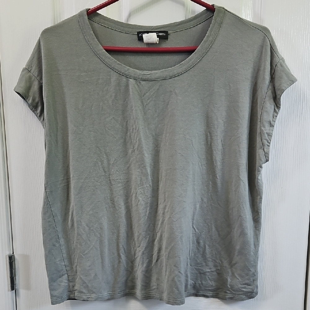 Kim&Cami Top Color Green Size Large